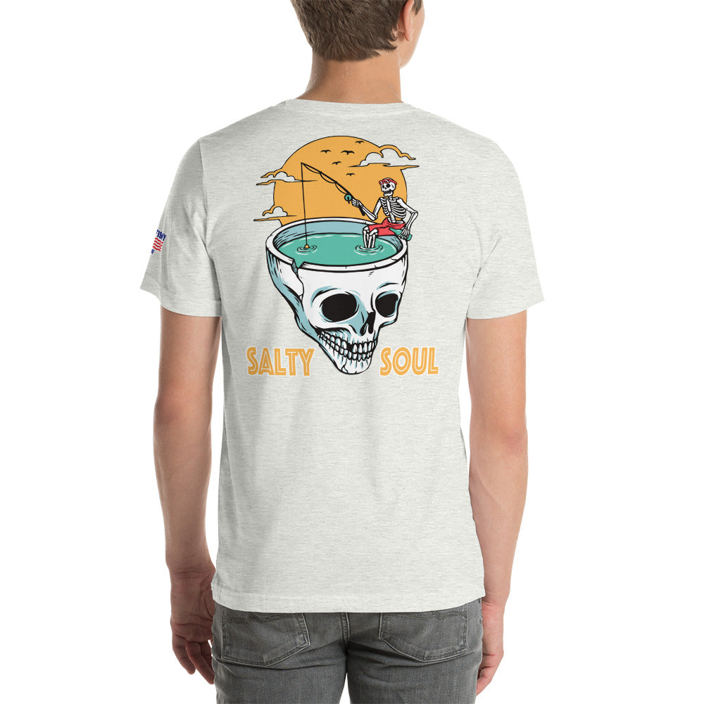 "Salty Soul Skull" Fishing t-shirt by Something's Fishy