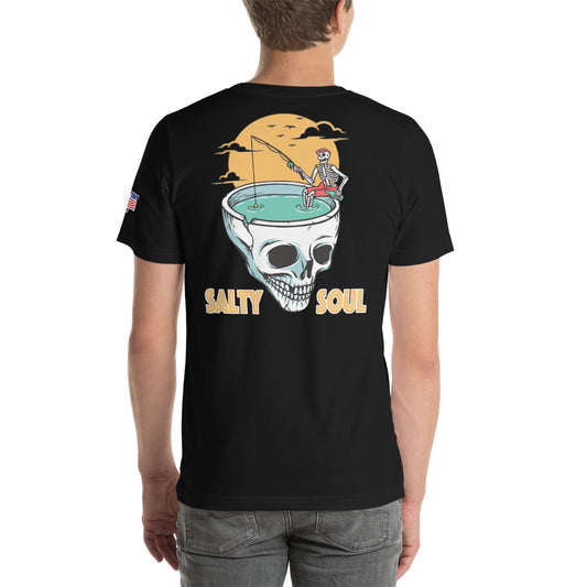 "Salty Soul Skull" Fishing t-shirt by Something's Fishy