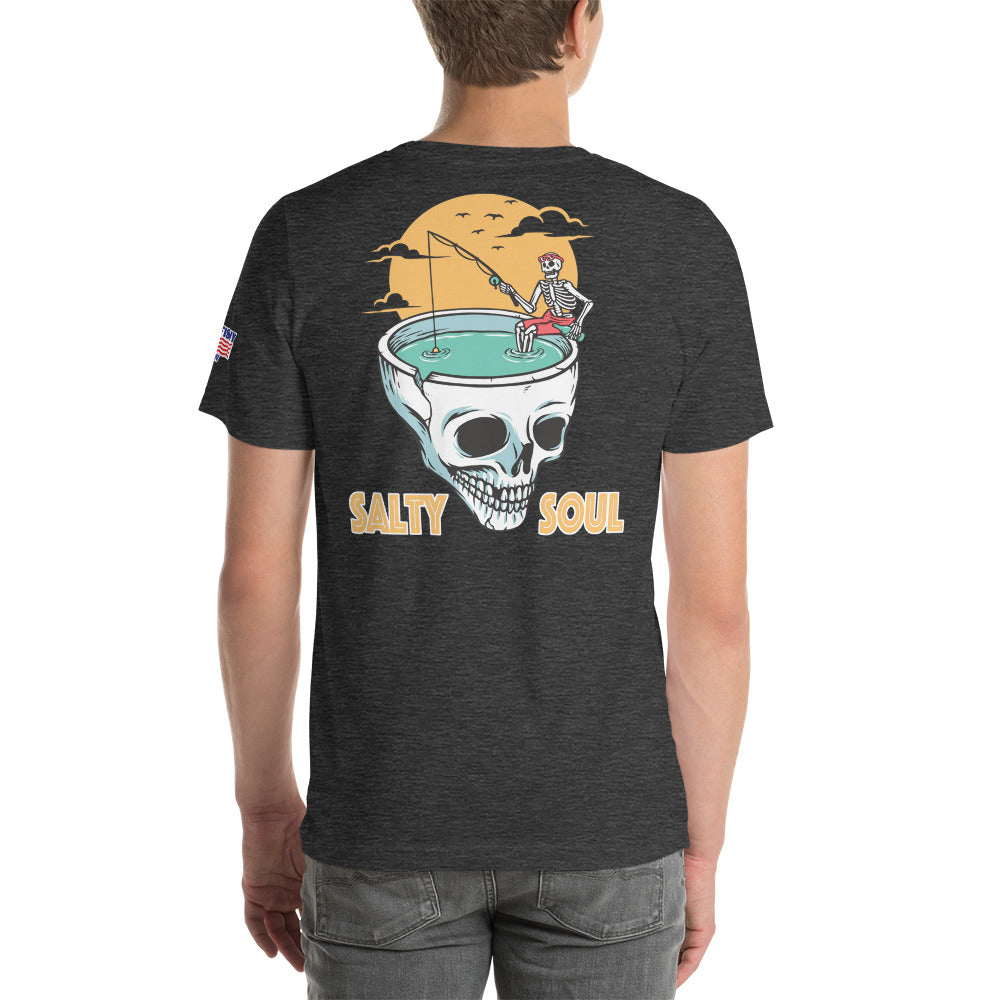 "Salty Soul Skull" Fishing t-shirt by Something's Fishy