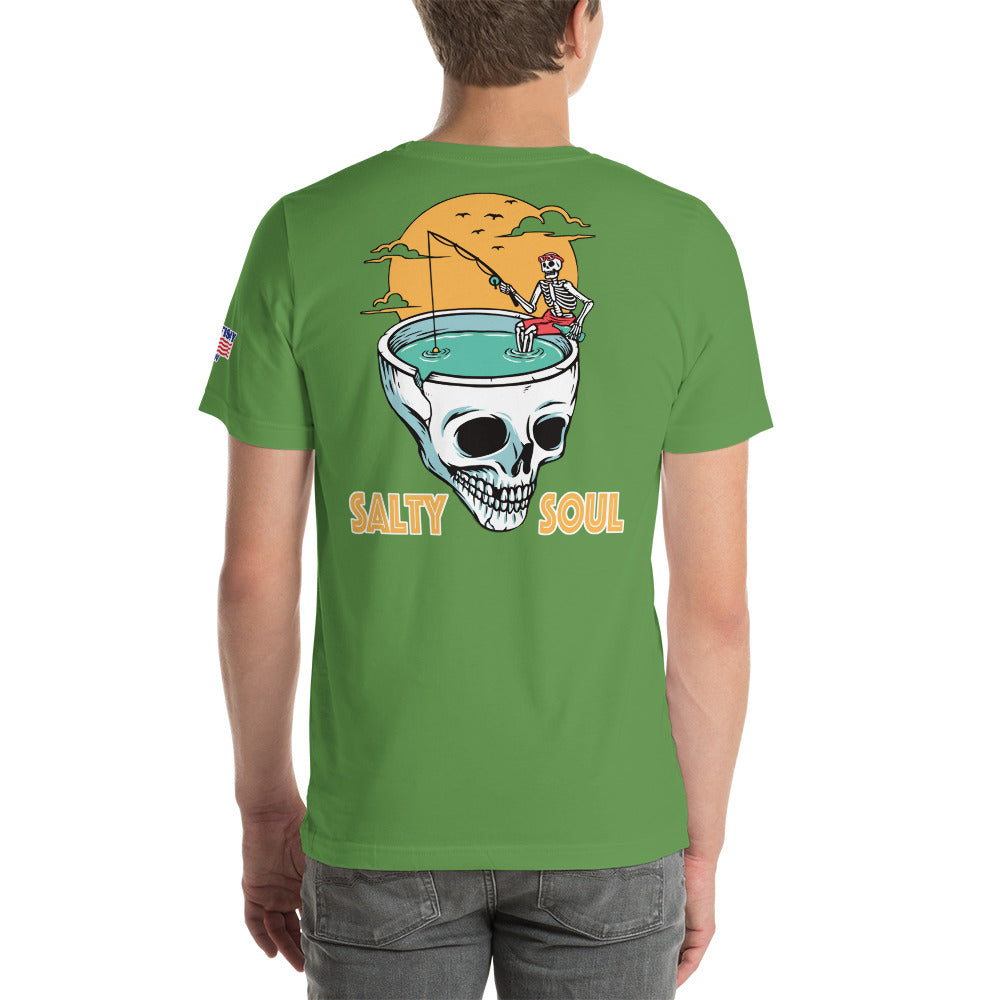 "Salty Soul Skull" Fishing t-shirt by Something's Fishy