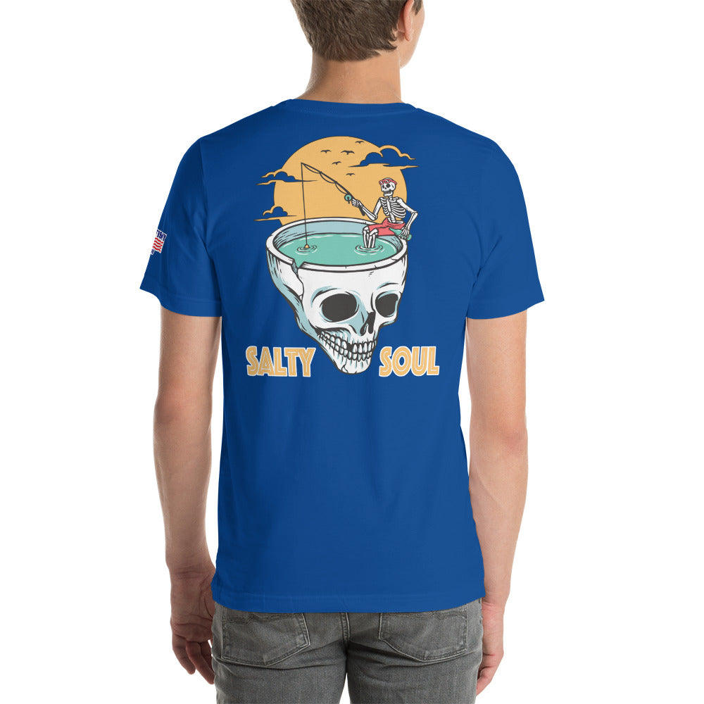 "Salty Soul Skull" Fishing t-shirt by Something's Fishy